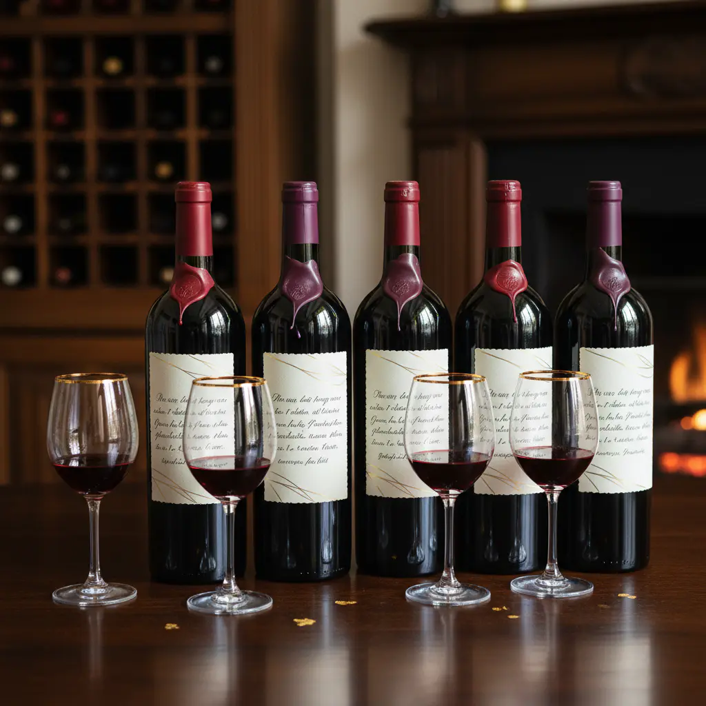 Curated selection of regional wines accompanied by elegant tasting notes